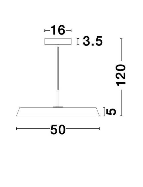 Pendant lamp Vetro Ø50 LED