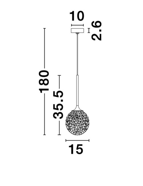 Pendelleuchte Mirano Ø15