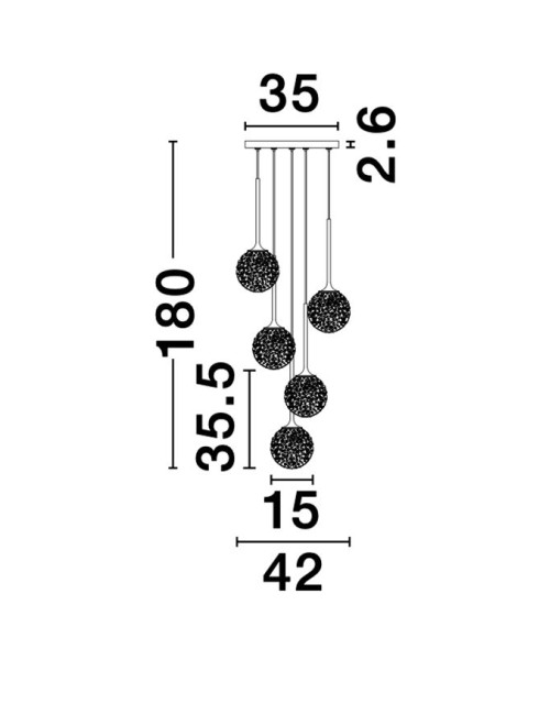 Ripplamp Mirano Ø42