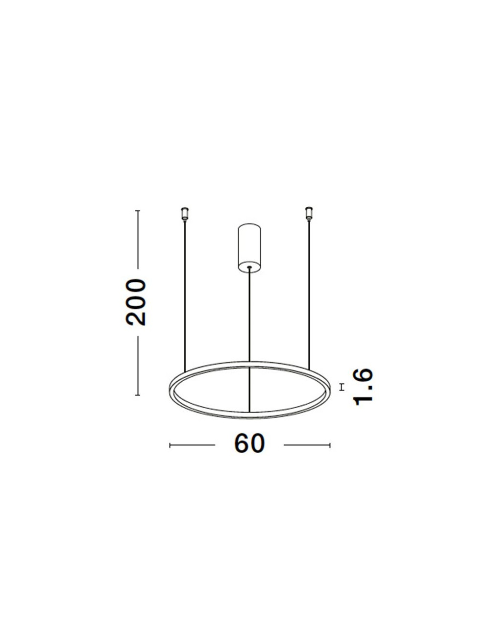 Pakabinamas šviestuvas Tarquin Ø60 LED