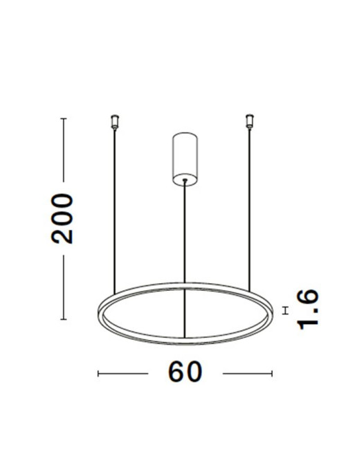 Piekaramā lampa Tarquin Ø60 LED