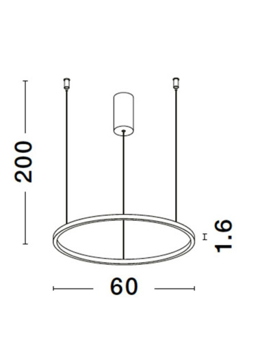 Pakabinamas šviestuvas Tarquin Ø60 LED 9345602 | Nova Luce | TavaGaisma.lv/lt