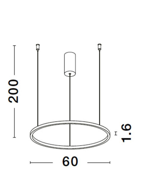 Pakabinamas šviestuvas Tarquin Ø60 LED
