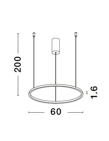 Ripplamp Tarquin Ø60 LED 9345603 | Nova Luce | TavaGaisma.lv/et