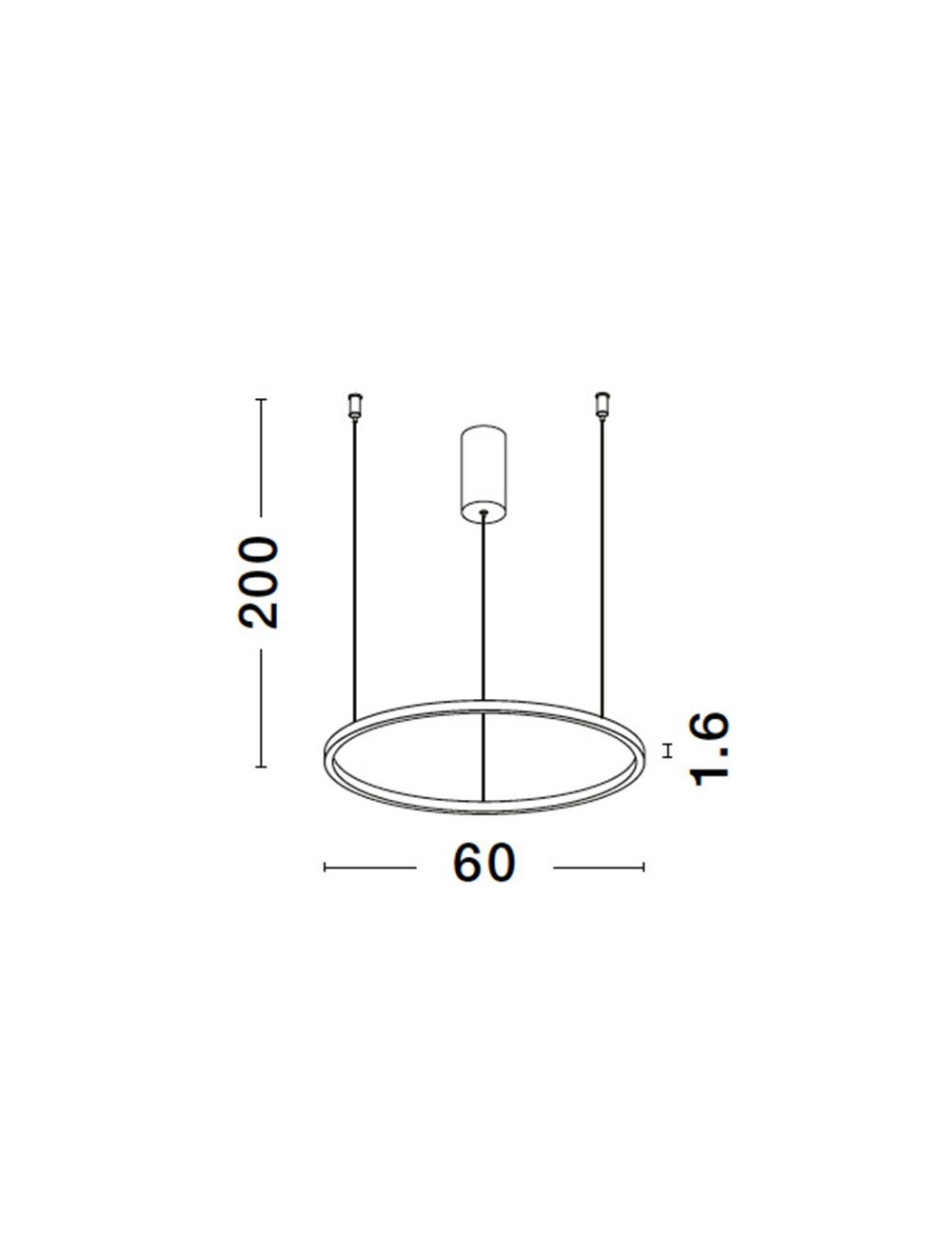 Pakabinamas šviestuvas Tarquin Ø60 LED