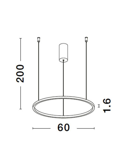 Piekaramā lampa Tarquin Ø60 LED
