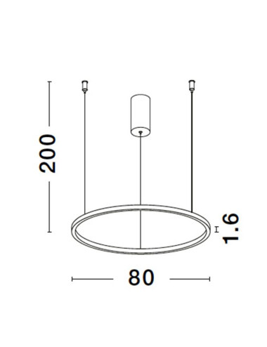 Pendant lamp Tarquin Ø80 LED