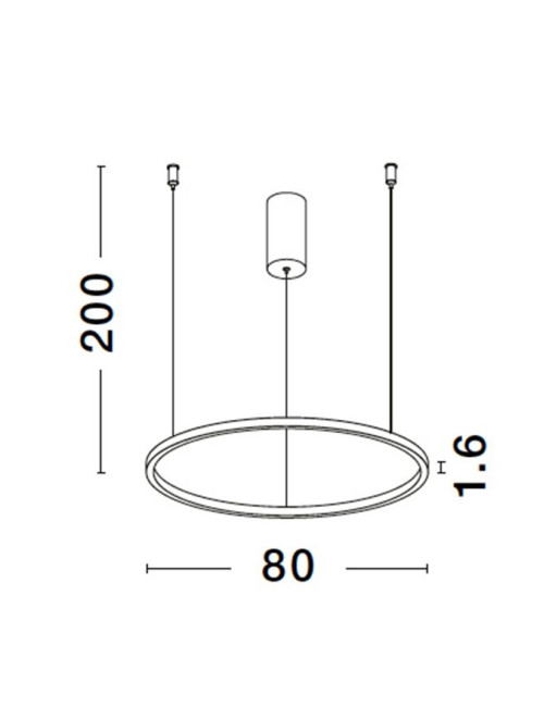 Piekaramā lampa Tarquin Ø80 LED