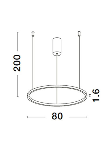 Ripplamp Tarquin Ø80 LED 9345605 | Nova Luce | TavaGaisma.lv/et