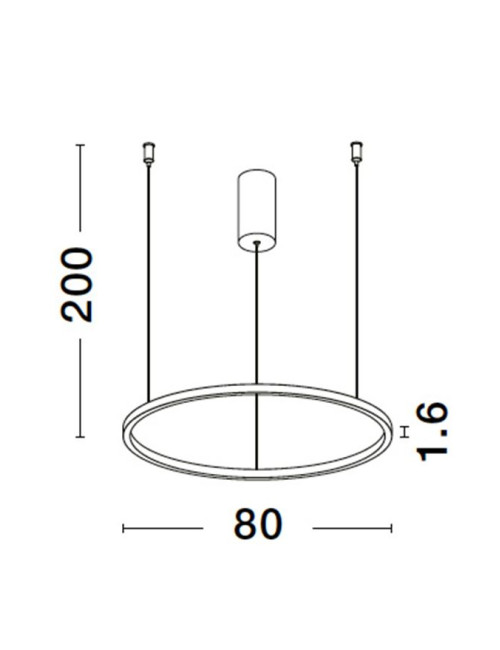 Pendant lamp Tarquin Ø80 LED