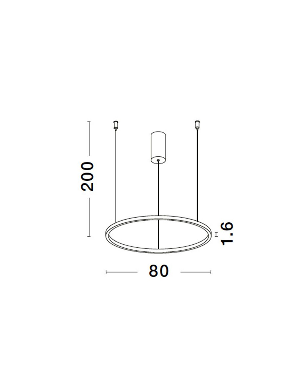 Ripplamp Tarquin Ø80 LED