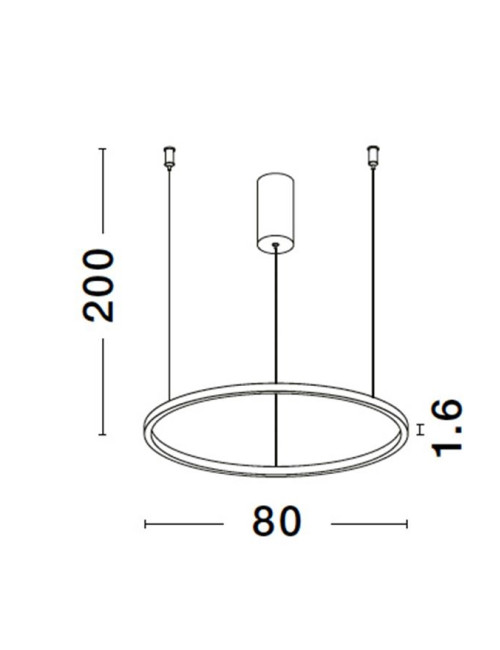 Pakabinamas šviestuvas Tarquin Ø80 LED