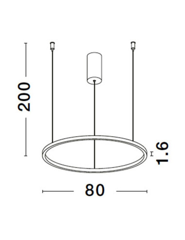 Nova Luce - Tarquin Ø80 LED 9345607 piekaramā lampa | TavaGaisma.lv