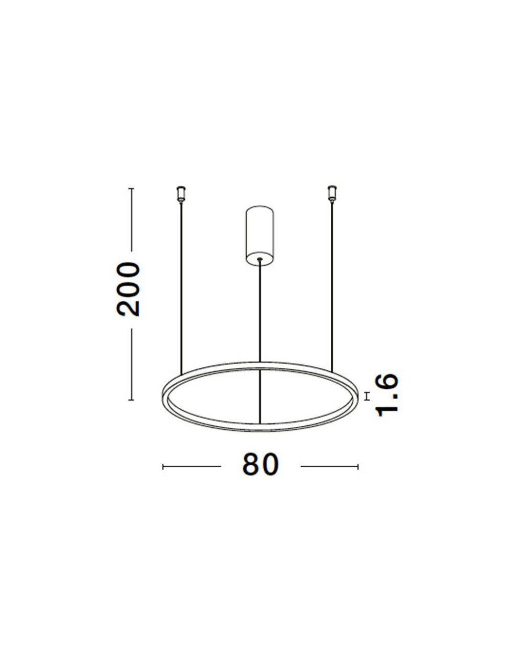 Piekaramā lampa Tarquin Ø80 LED