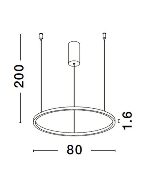 Piekaramā lampa Tarquin Ø80 LED