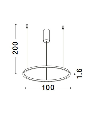 Подвесная лампа Tarquin Ø100 LED