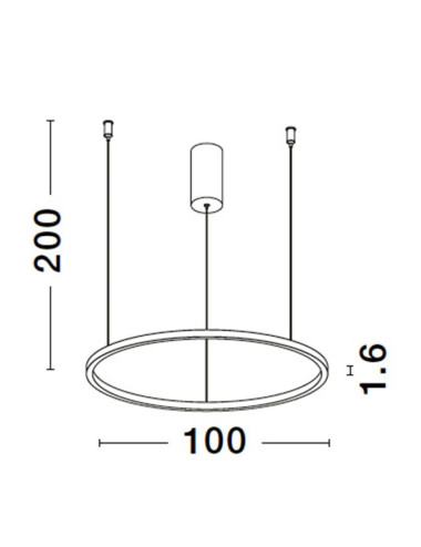 Nova Luce - Tarquin Ø100 LED 9345609 подвесная лампа | TavaGaisma.lv/ru