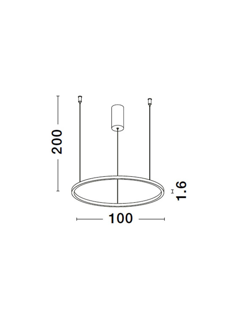 Pendant lamp Tarquin Ø100 LED