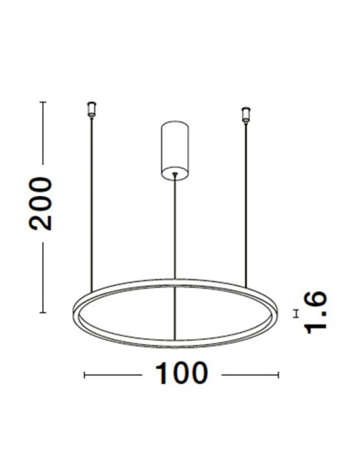 Piekaramā lampa Tarquin Ø100 LED