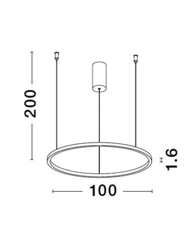 Ripplamp Tarquin Ø100 LED 9345610 | Nova Luce | TavaGaisma.lv/et