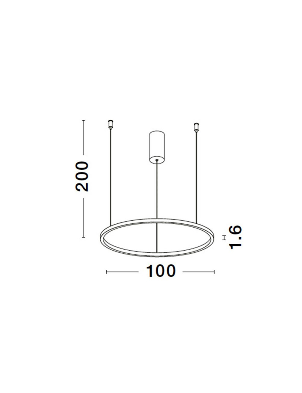 Piekaramā lampa Tarquin Ø100 LED