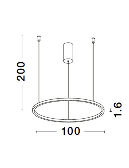 Pakabinamas šviestuvas Tarquin Ø100 LED
