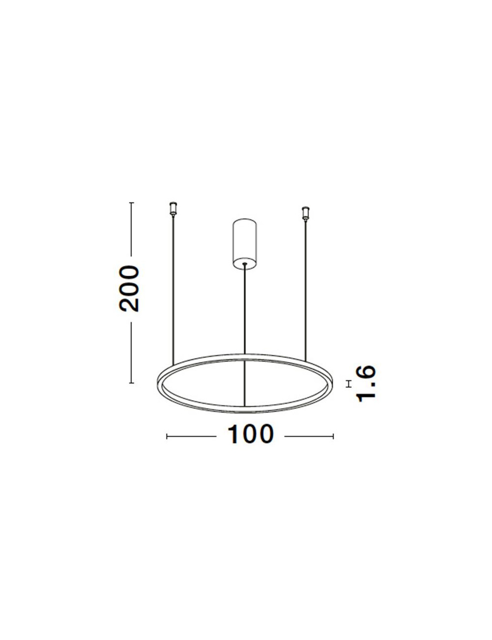 Piekaramā lampa Tarquin Ø100 LED