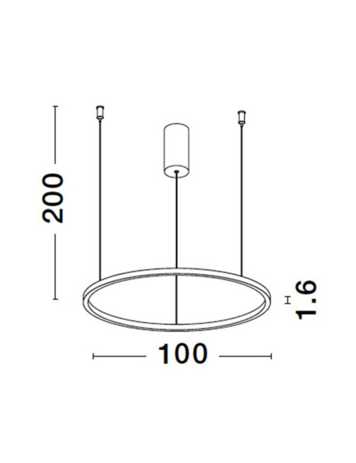 Pendant lamp Tarquin Ø100 LED
