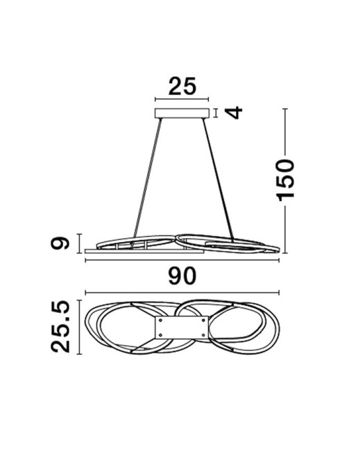 Pendelleuchte Nudos LED
