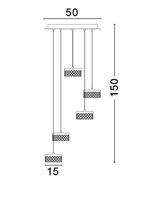 Pakabinamas šviestuvas Bion Ø50 LED