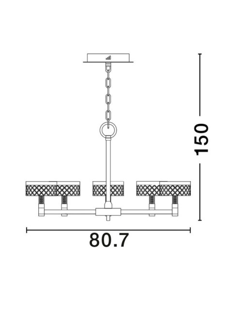 Kronleuchter Bion Ø80,7 LED