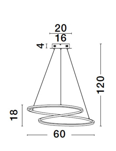 Nova Luce Piekaramā lampa Girish Ø60 LED 9248109 | TavaGaisma.lv
