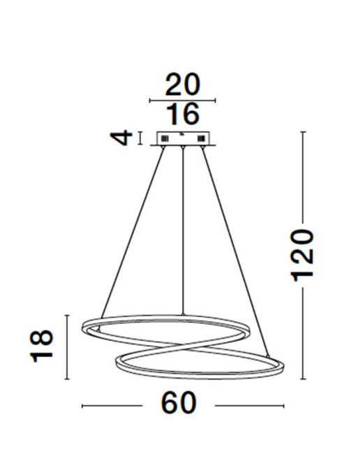 Piekaramā lampa Girish Ø60 LED