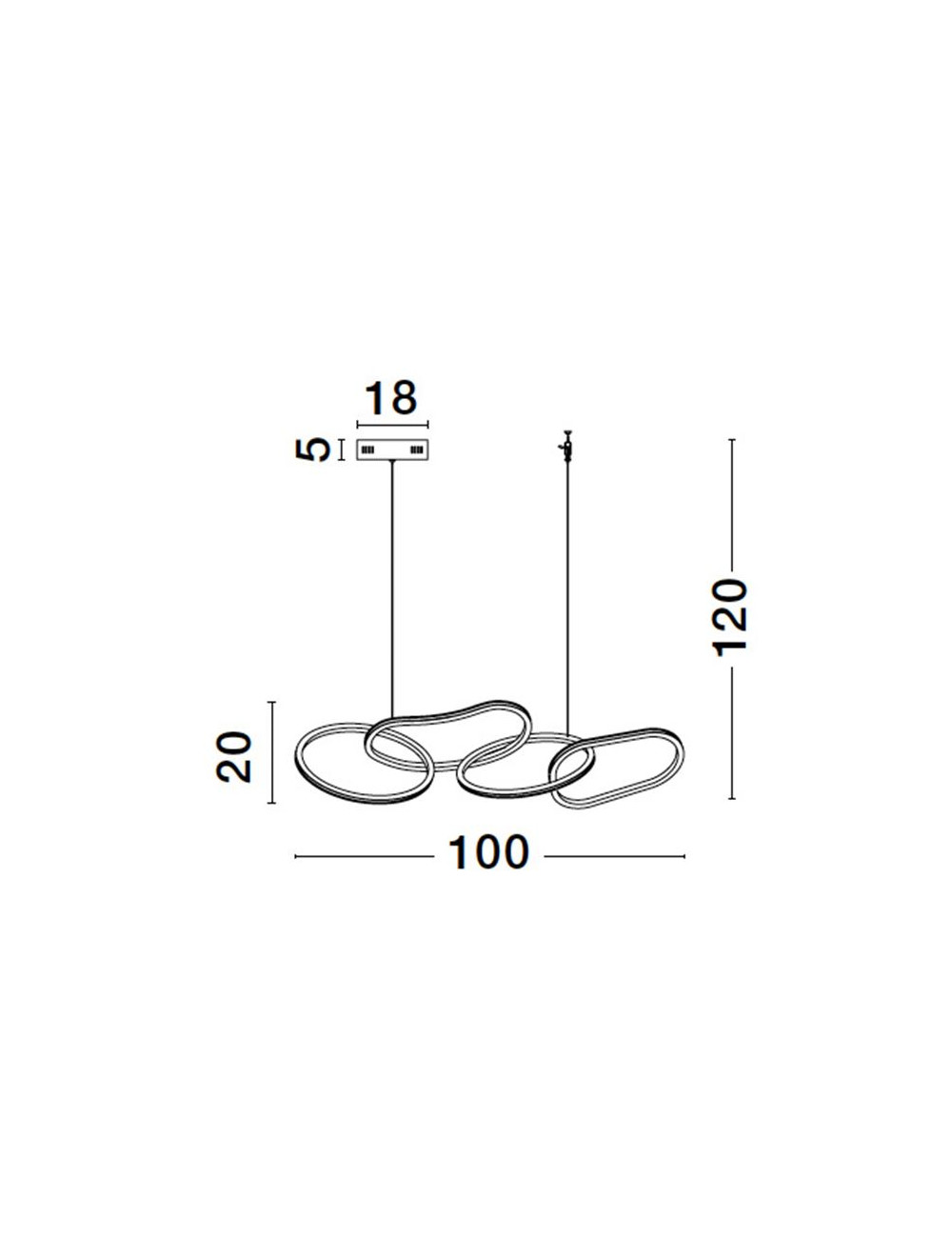 Pendant lamp Girish LED