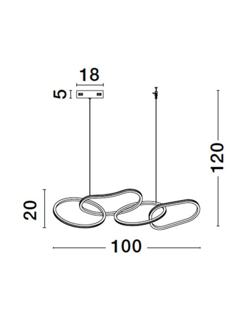 Pendant lamp Girish LED