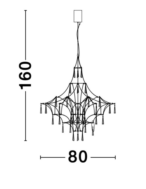 Lühter Goro Ø80 LED