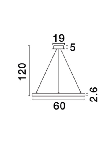 Pendant lamp Empatia Ø60 LED