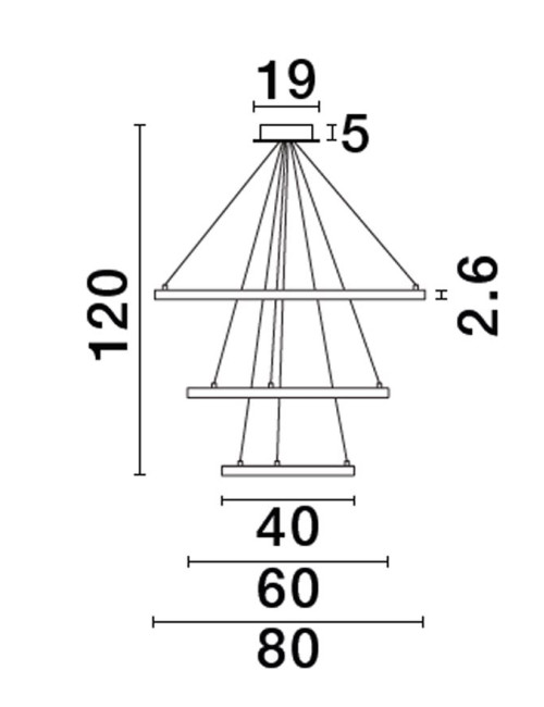 Подвесная лампа Empatia Ø80 LED