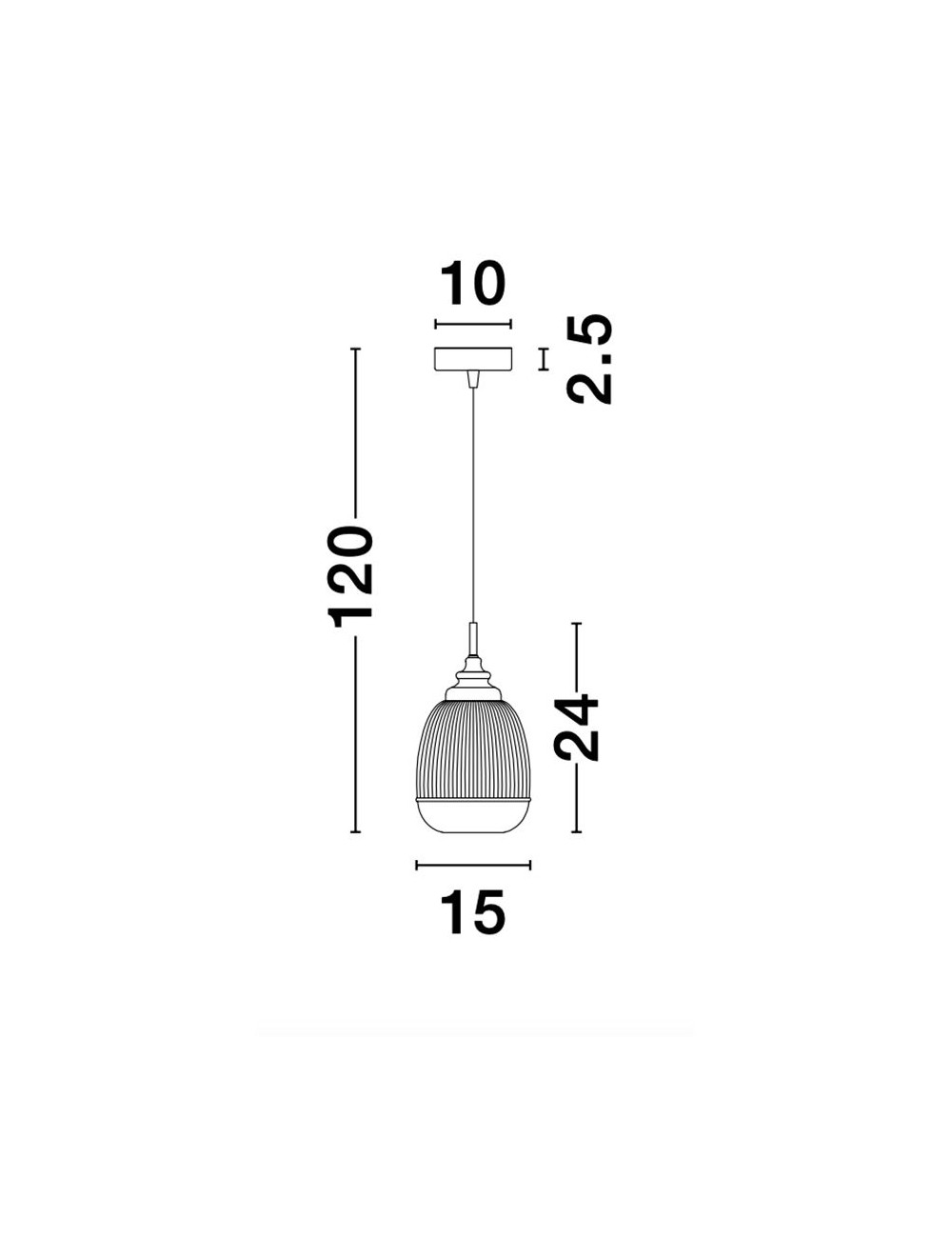 Ripplamp Mond Ø15