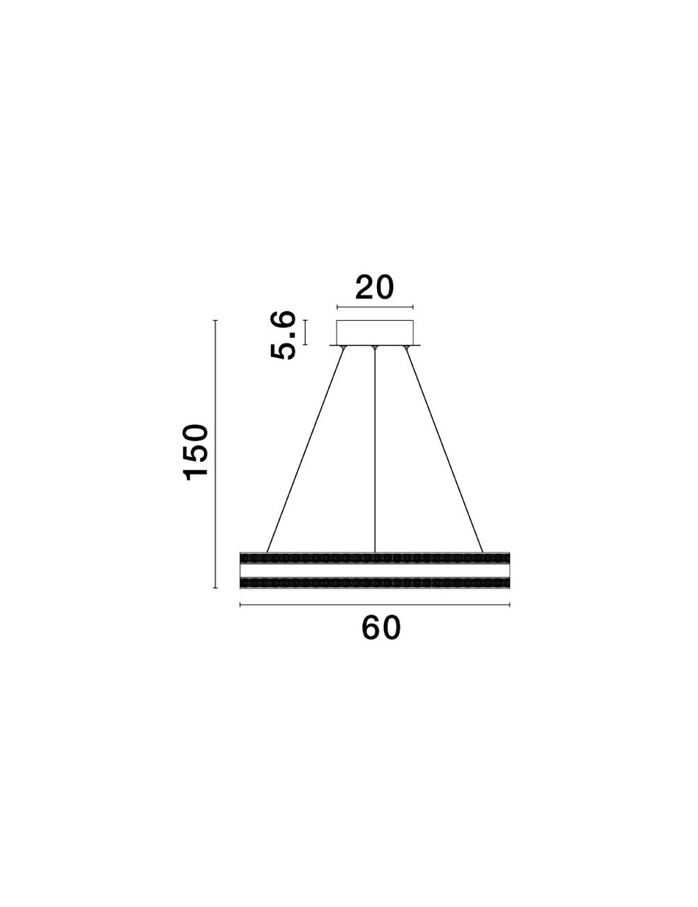Chandelier Agos Ø60 LED