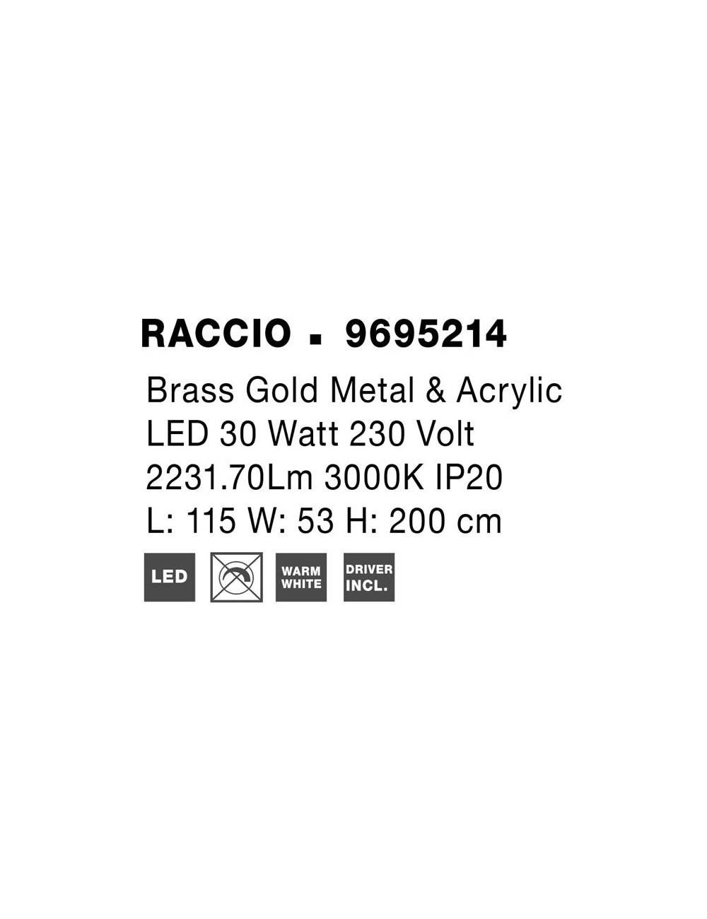 Pendelleuchte Raccio LED