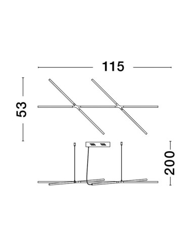 Ripplamp Raccio LED 9695213 | Nova Luce | TavaGaisma.lv/et