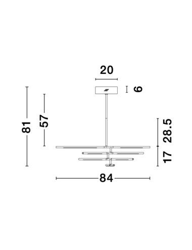 Pendant lamp Raccio LED 9180781 | Nova Luce | TavaGaisma.lv/en