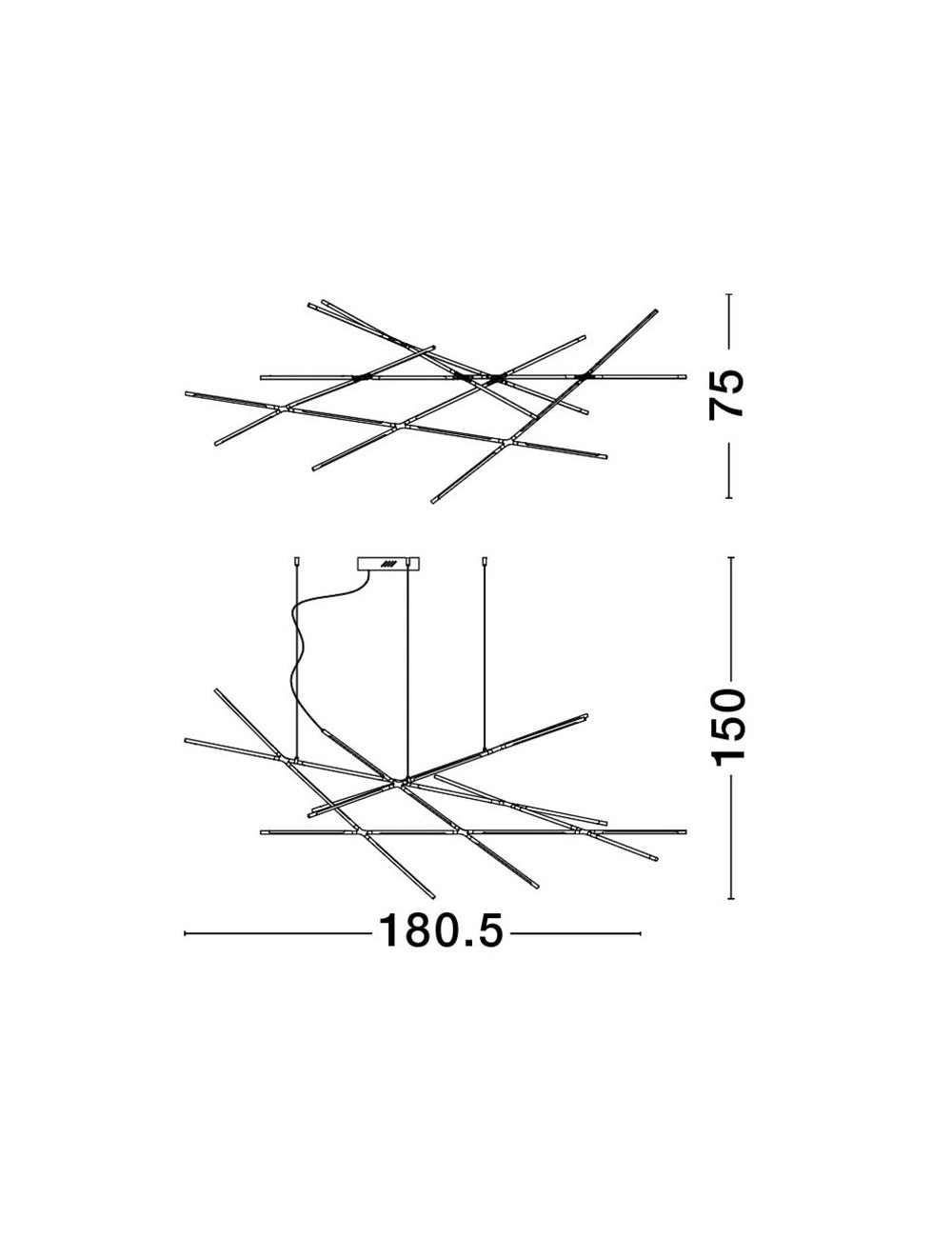 Pendant lamp Raccio LED