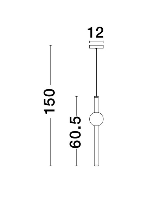 Pendelleuchte Neutron Ø12 LED