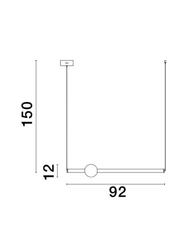 Pendant lamp Neutron LED 9054452 | Nova Luce | TavaGaisma.lv/en