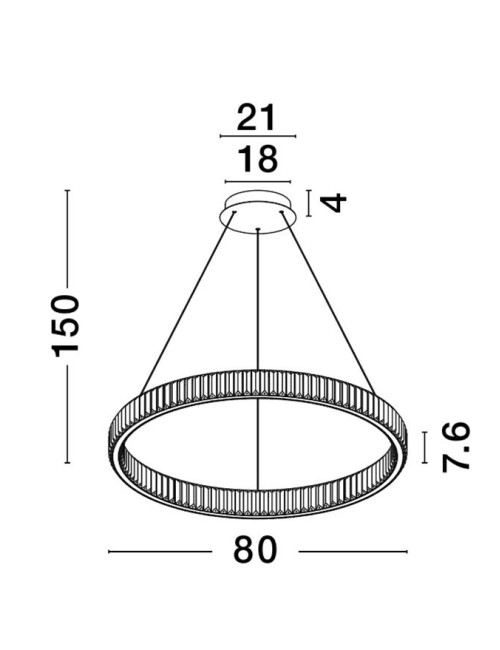 Lustra Aurelia Ø80 LED