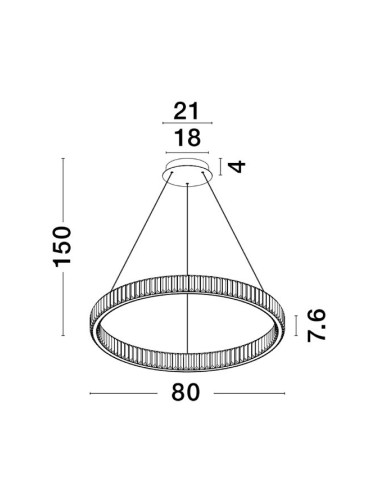 Chandelier Aurelia Ø80 LED