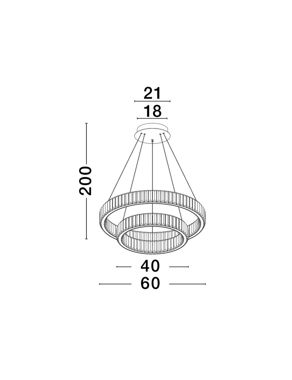 Lustra Aurelia Ø60 LED