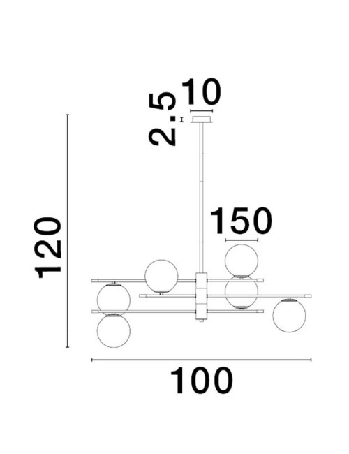 Piekaramā lampa Git Ø100